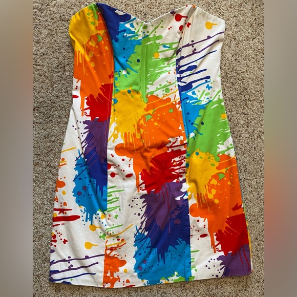 Drop Cloth Splatter Art Dress - Picture 6 of 6